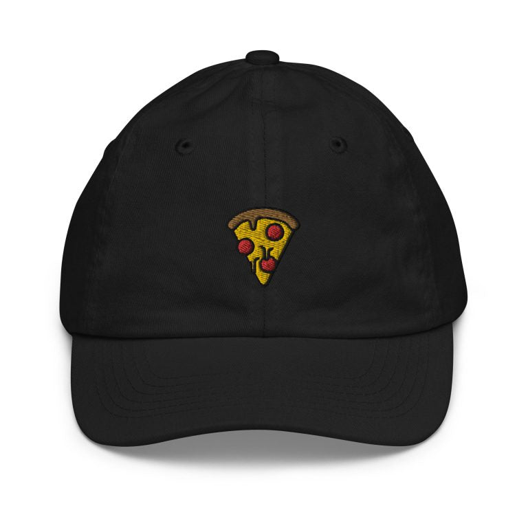 Melting Pizza Youth Baseball Cap – Embroidered Kids Adjustable Hat
